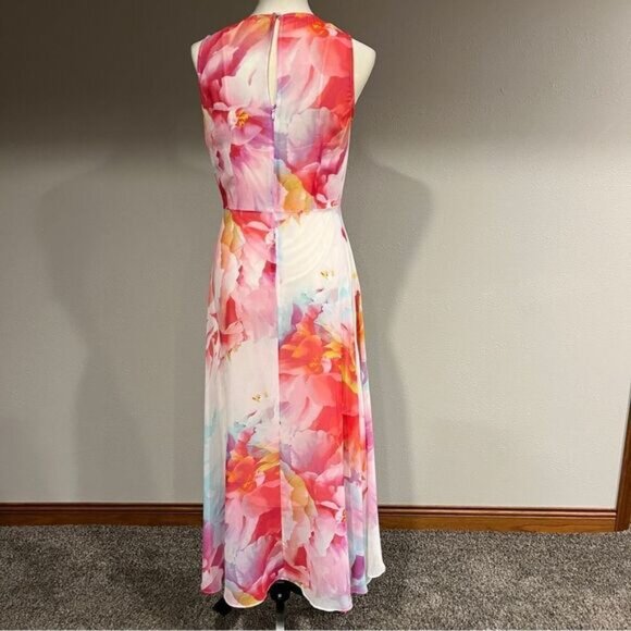 Calvin Klein floral sleeveless midi dress size 6 - Picture 10 of 16